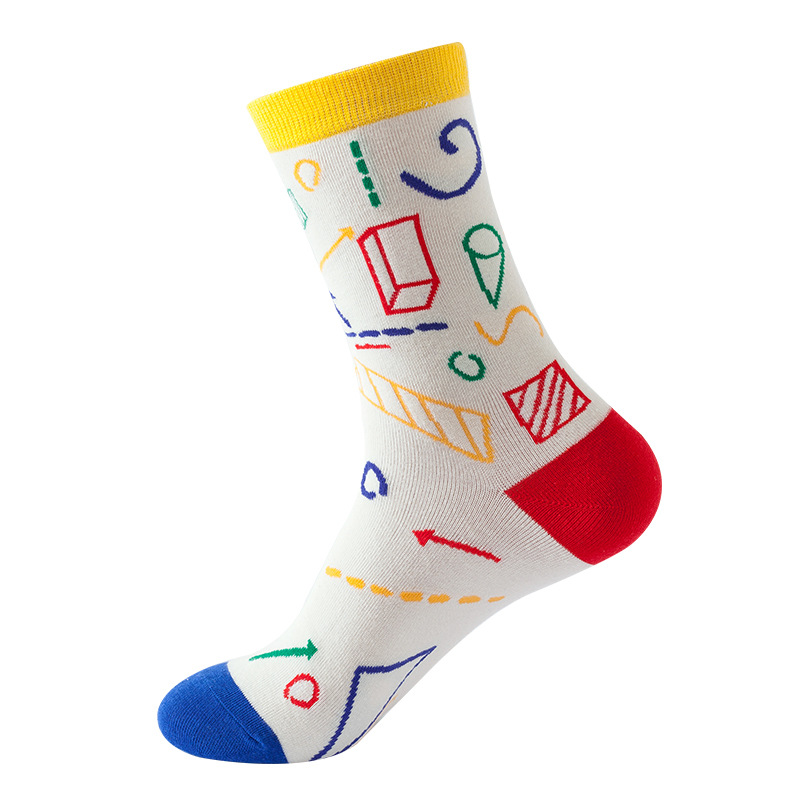 Picture of New Amazon Mid-Calf Socks for Men, Cotton, Women's European and American Ins Style Autumn and Winter Internet Celebrity Trendyy Socks Wholesale