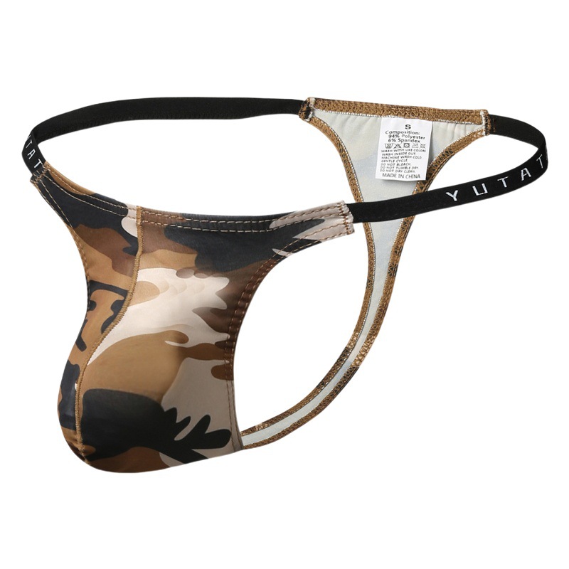 Manufacturers in stock European and American foreign trade men's sexy thong camouflage men's underwear bag sexy underwear men B623