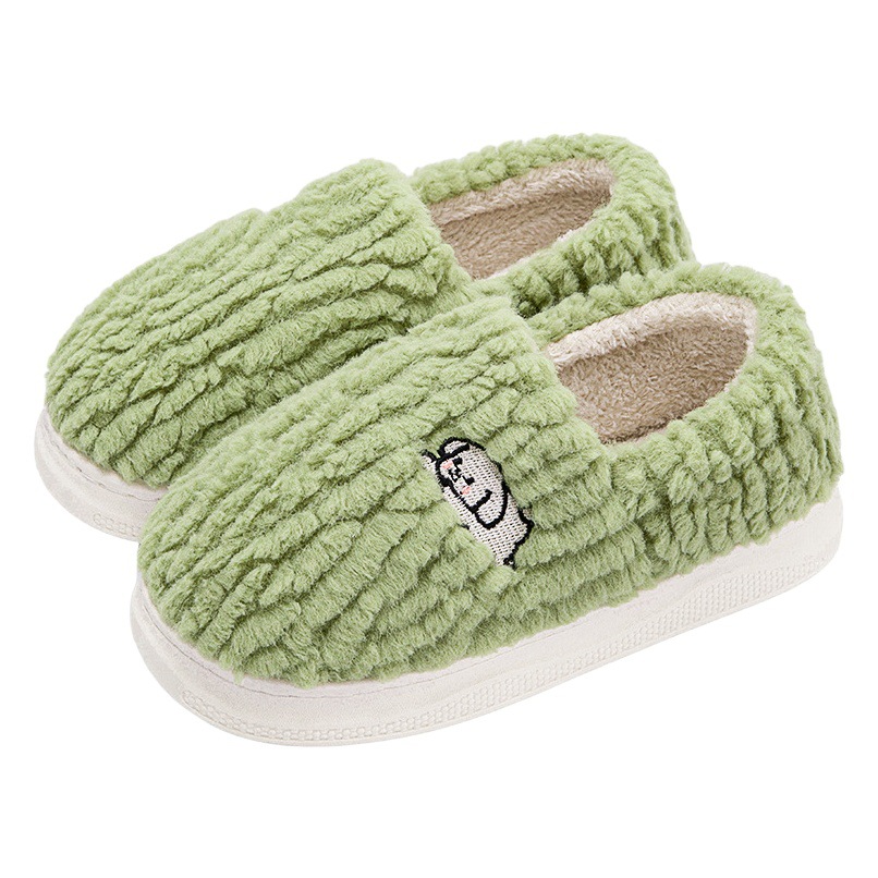 Lidani Cotton Slippers Women's Winter 2025 New Indoor Home Bag with Outer Wear Non-slip Warm Plush Slippers for Men
