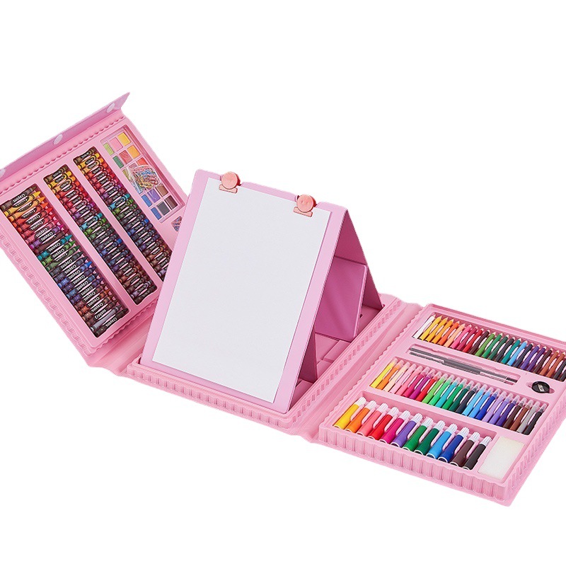 168 PVC children's painting set primary school watercolor Pen art supplies wholesale children's school brush stationery