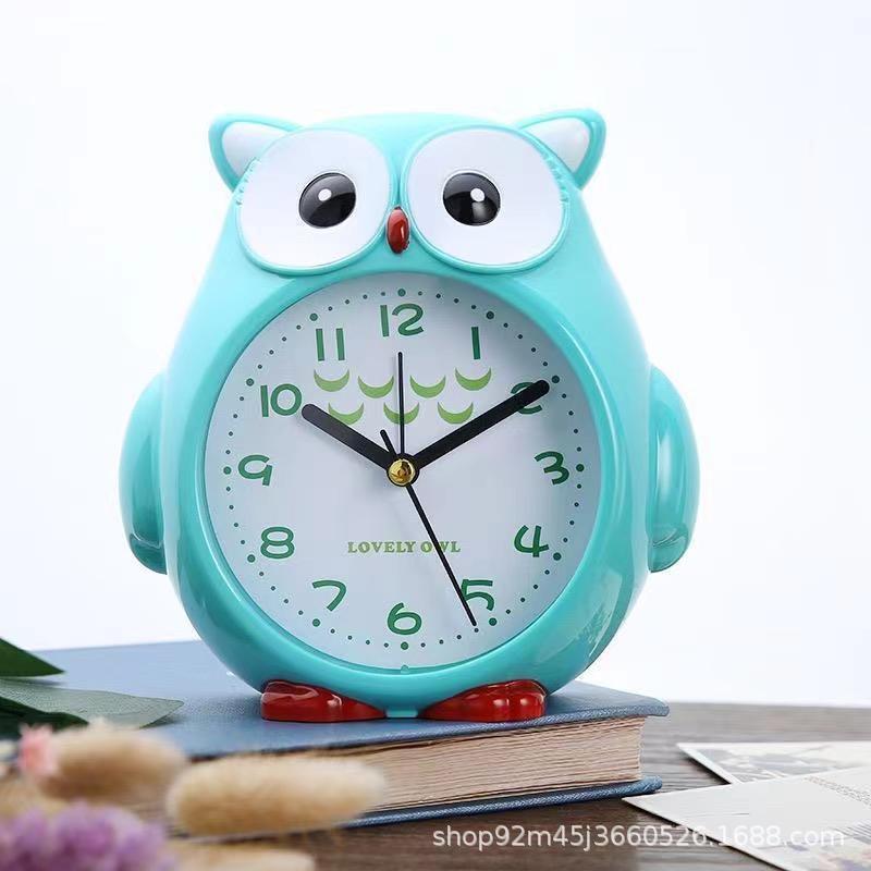 Picture of Alarm Clock Cartoon Chicken Owl Gift Hanging Clock Clear Clock Big Word Cute Bedside Children Students