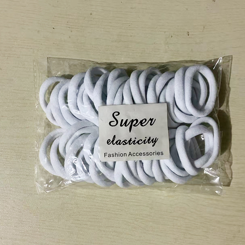 Picture of Single Wholesale Black Headband Hair Tie for Women Korean Style High Elasticity Does Not Hurt Hair Rubber Band High Ponytail Baby Hair Accessories