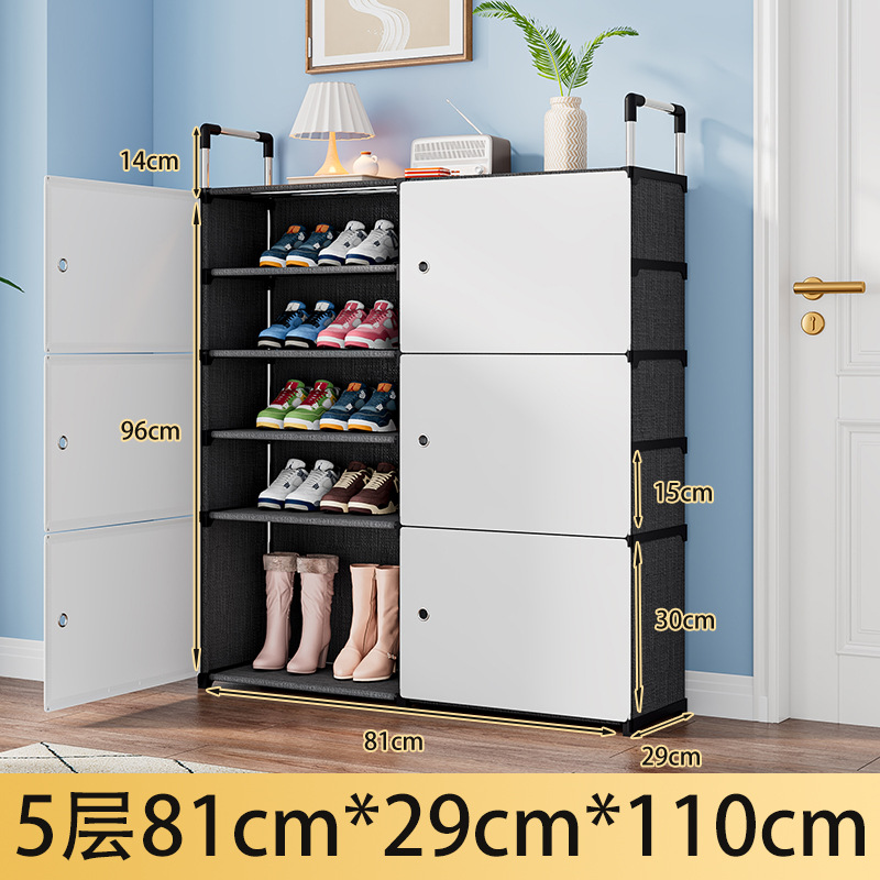 Picture of Plastic Dust-Proof Shoe Rack Shoe Cabinet Storage Storage Rack Shoe Rack Storage Rack Small Shoe Rack Dormitory Home Simple Space-Saving
