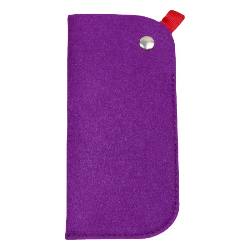 Manufacturer Supplies Felt Glasses Storage Bag Foldable Color Glasses Bag Felt Glasses Storage Bag Foldable