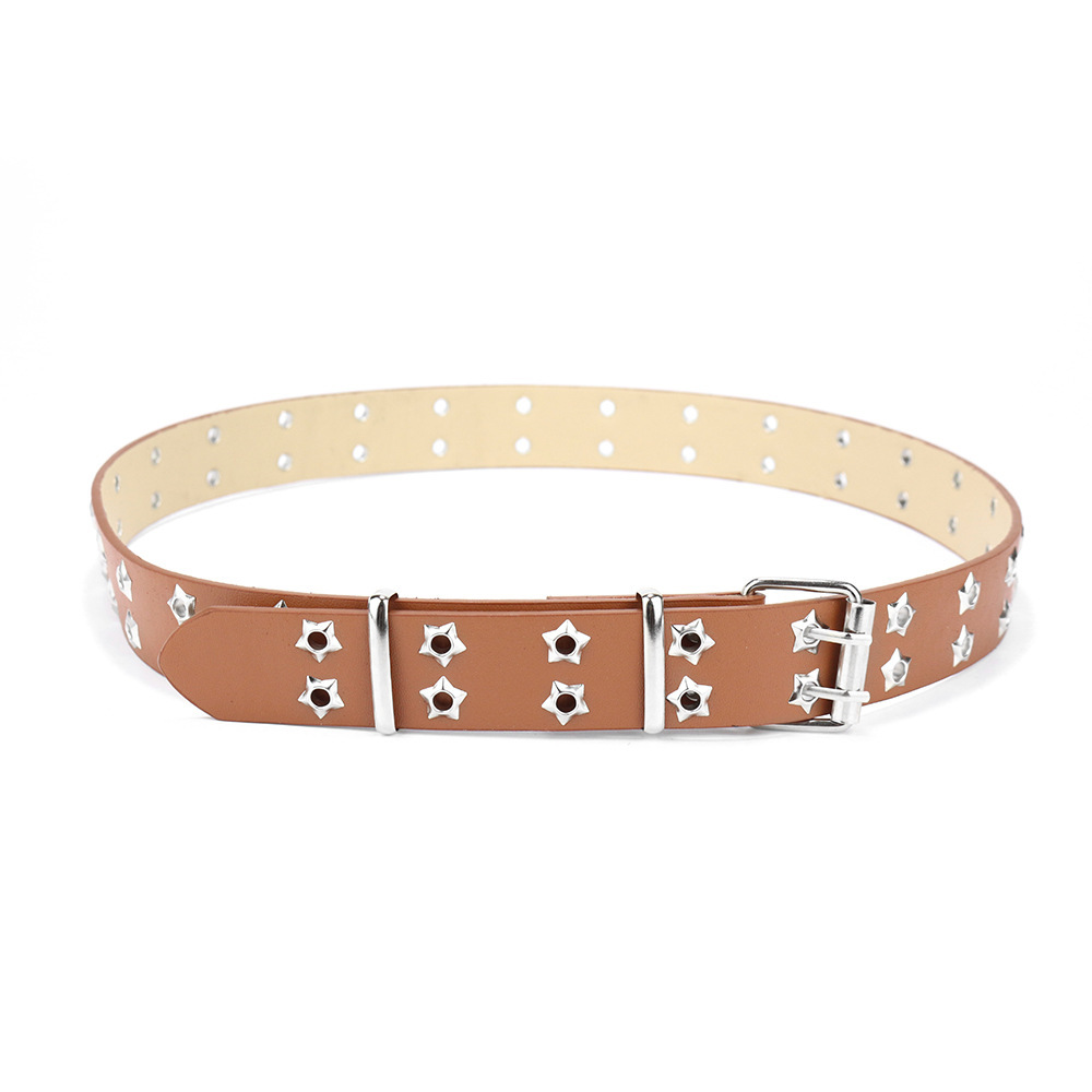 Picture of Cross-border punk belt women's decorative all-match y2k niche design pink chain jeans with eye belt