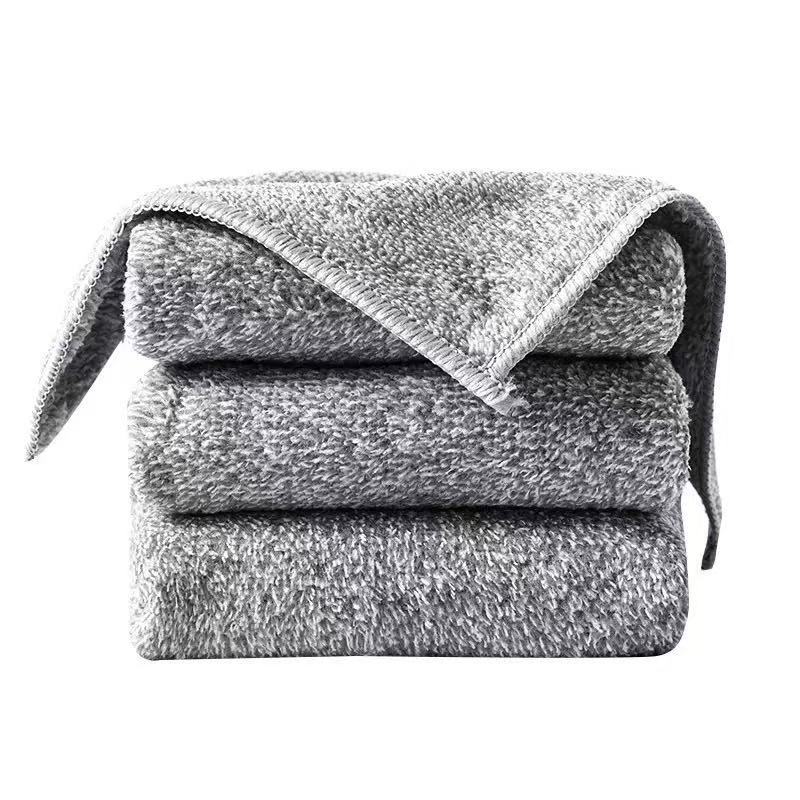 Non-Stick Oil Dishwashing Cloth, Kitchen-Specific Rag, Lint-Free Bamboo Charcoal Fiber Cleaning Cloth, Household Absorbent Housework Towel