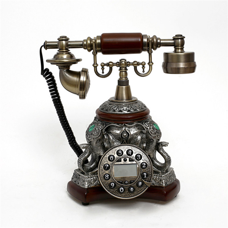 Zhizhen European-style antique telephone Fashion Home cute fixed landline creative retro telephone Caller ID
