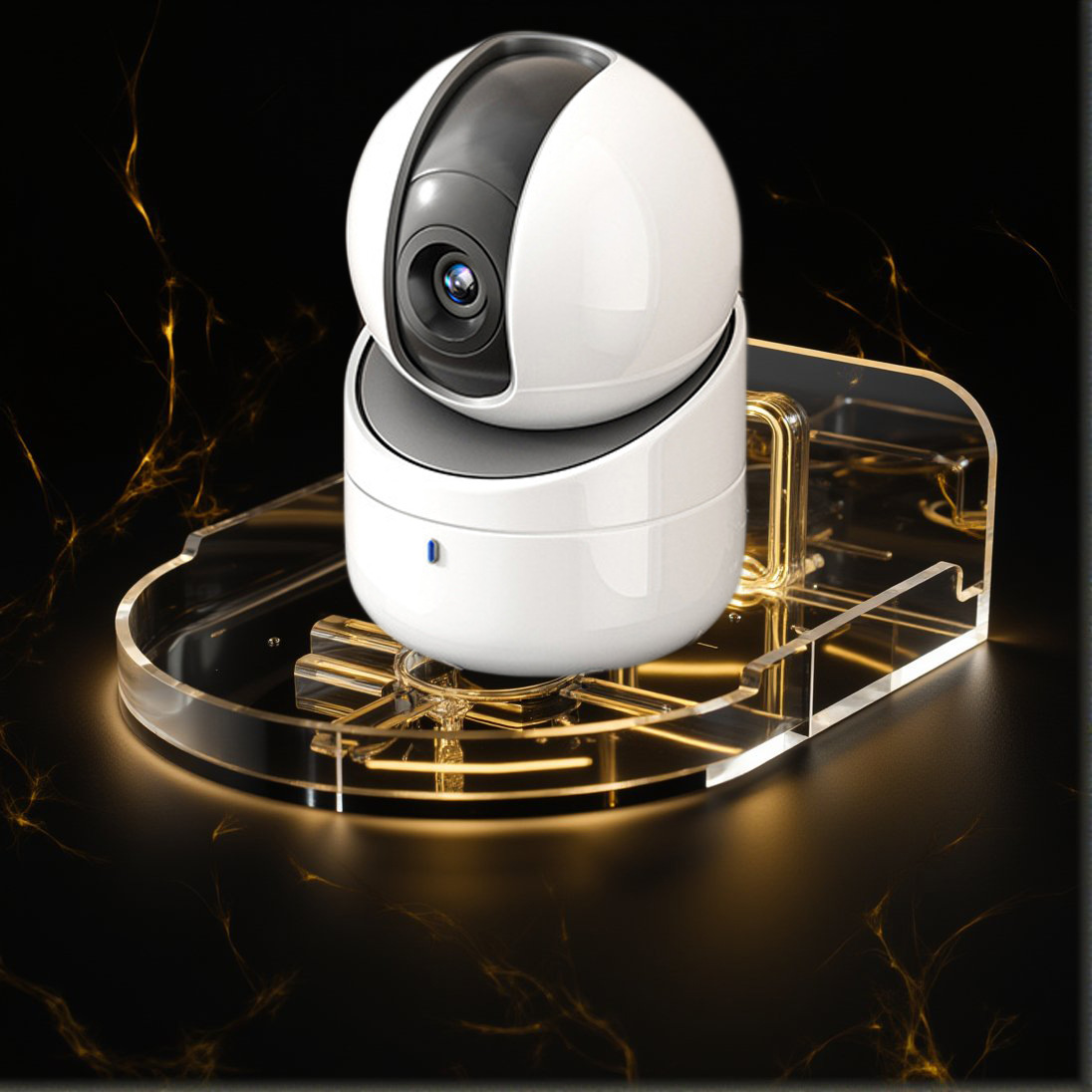 Picture of Surveillance Base Support Camera Bracket Bracket Kitchen Bathroom Punch-Free Wall-Mounted Storage Shelf