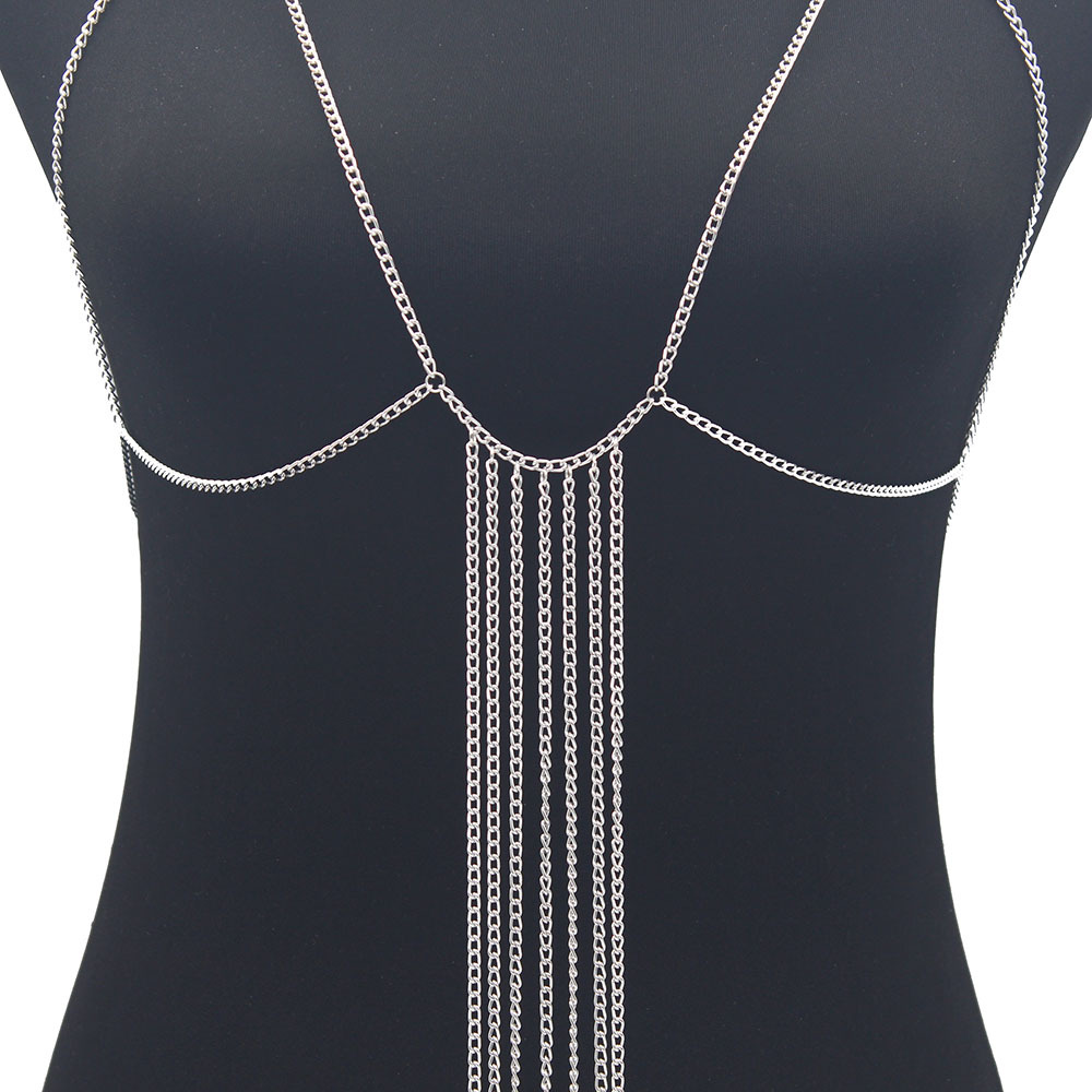 Picture of Cross-border Jewelry European and American Simple Tassel Body Chain Women's Personalized Street Photography Disco Dance Costume Performance Body