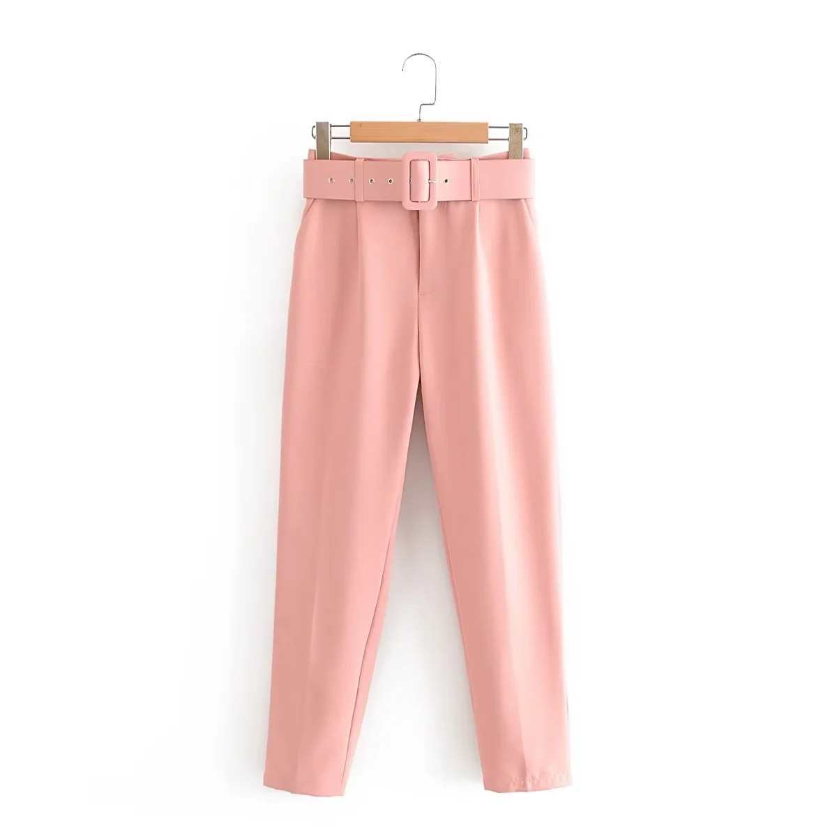 Picture of New Pants European Size Belt with Suit suit Spring Pure White Women Cross-border Pants White Pants