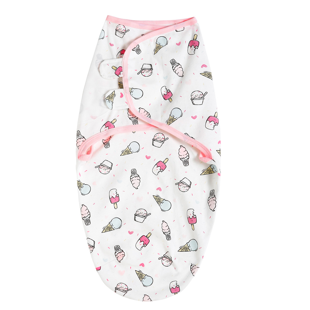 Picture of Yinmei cotton baby swaddling towel newborn anti-shock baby sleeping bag printing Four Seasons baby quilt cross-border