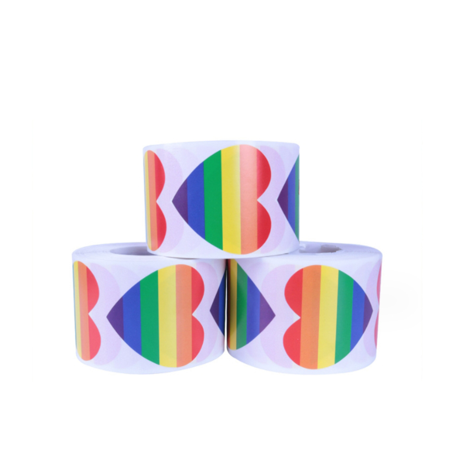 Picture of Heart-Shaped Stickers Roll Lover Gift Colorful Stickers Love Stickers Couple Stickers Holiday Stickers