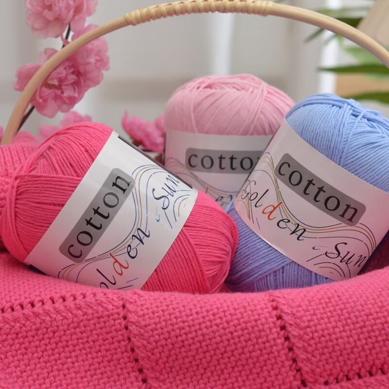 cotton pure cotton thread children's baby hand diy doll pure cotton thread baby wool multi-strand pure cotton baby thread
