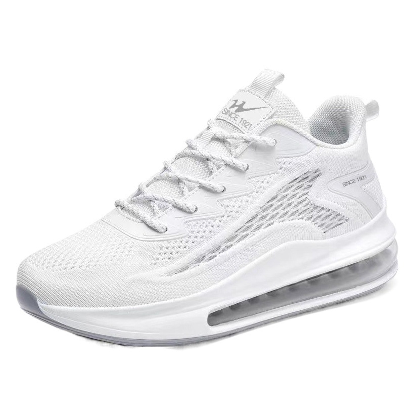 Flying woven running shoes men's 2025 spring new shock-absorbing air cushion sneaker Korean version of increased fashion casual shoes men