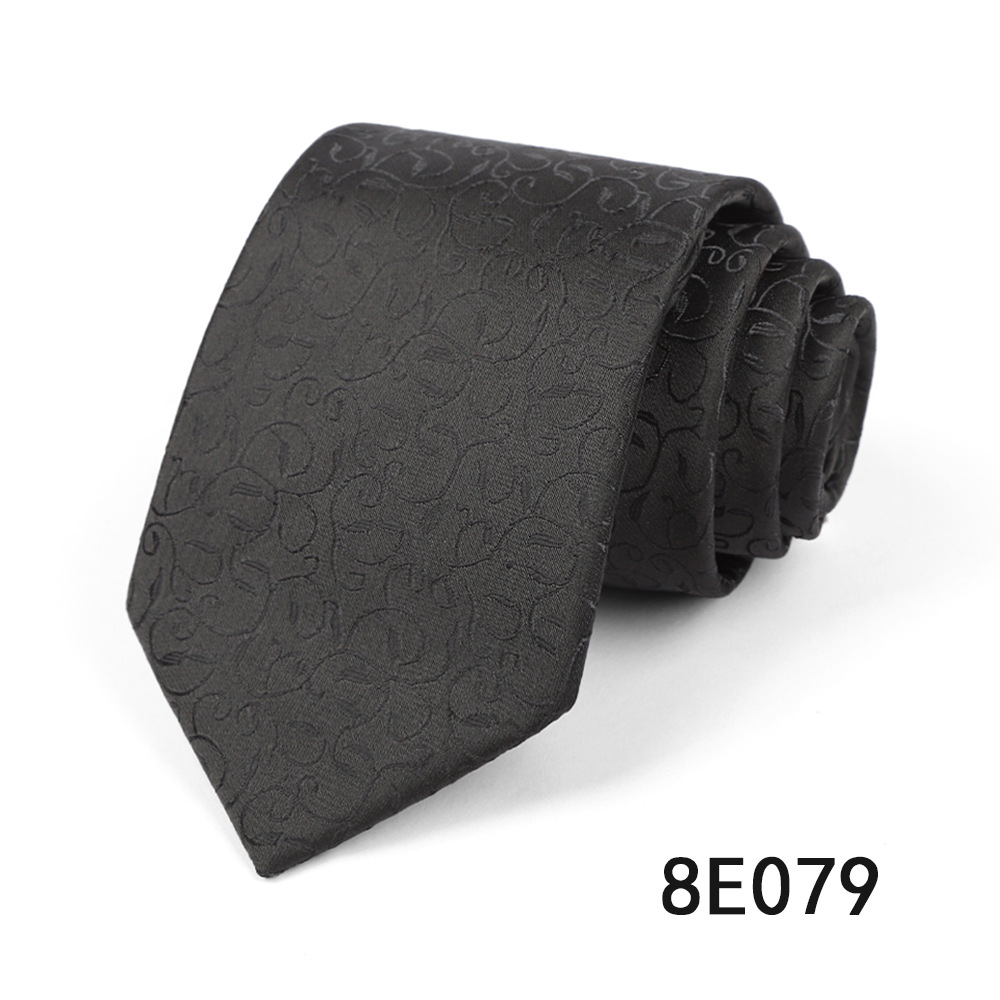 Picture of Men's Tie Business Casual Stripesd Tie 8cm Polyester Jacquard Embroider Print Tie Wholesale Formal Wear