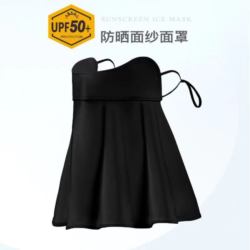 Picture of Sun protection mask for women Summer eye protection corner cover full face gradient blush breathable Thin Ice Silk sun protection silk mask