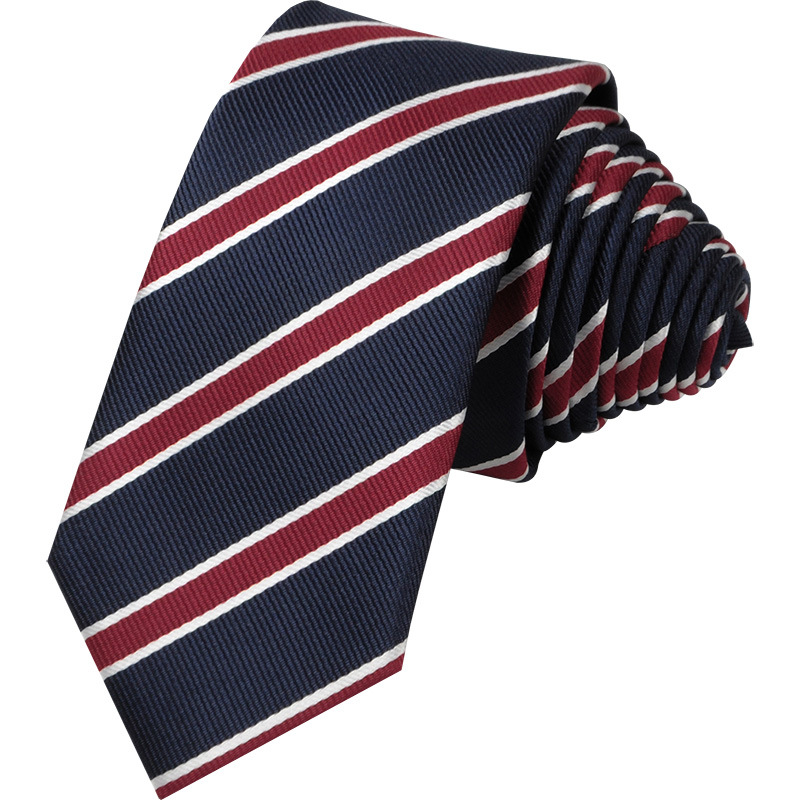Picture of Tie 6cm Men's Striped Formal Business Professional Black Tie Team Wedding Red Tie Manufacturer Wholesale