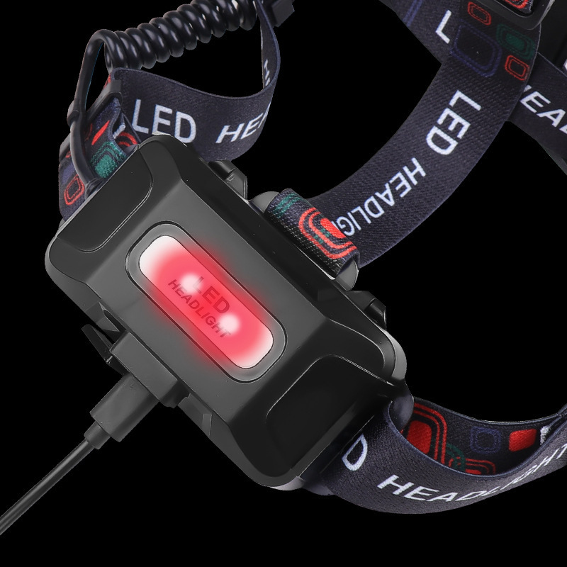 Picture of Cross-Border New White Laser Headlight Field Strong Light Rechargeable Outdoor Climbing Night Fishing Zoom Head-Mounted Flashlight