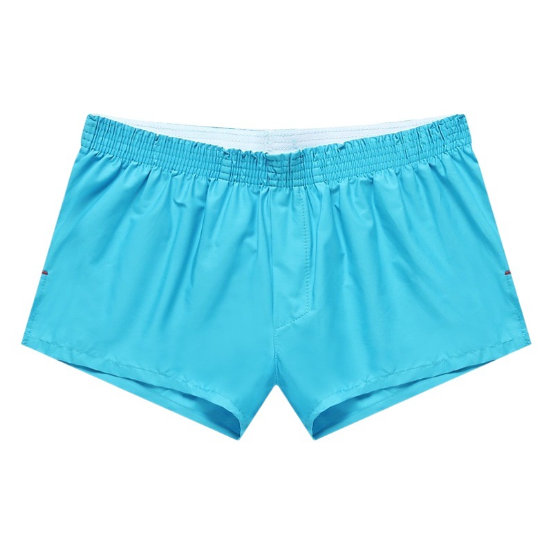 Arloy Trousers Men's Cotton Breathable Woven Non-elastic Home Four-corner Trousers for Boys Home Casual Sports Short Pants