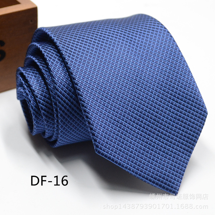 Picture of Tie business formal men's tie polyester yarn Arrow 8cm business tie