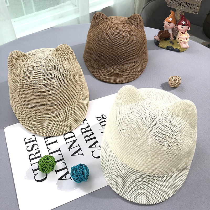Children's Hat Men's Fashionable Sunshade Hat Summer Girl's Cap Korean Style Sunscreen Boys' Sun Hat Baby Straw Hat