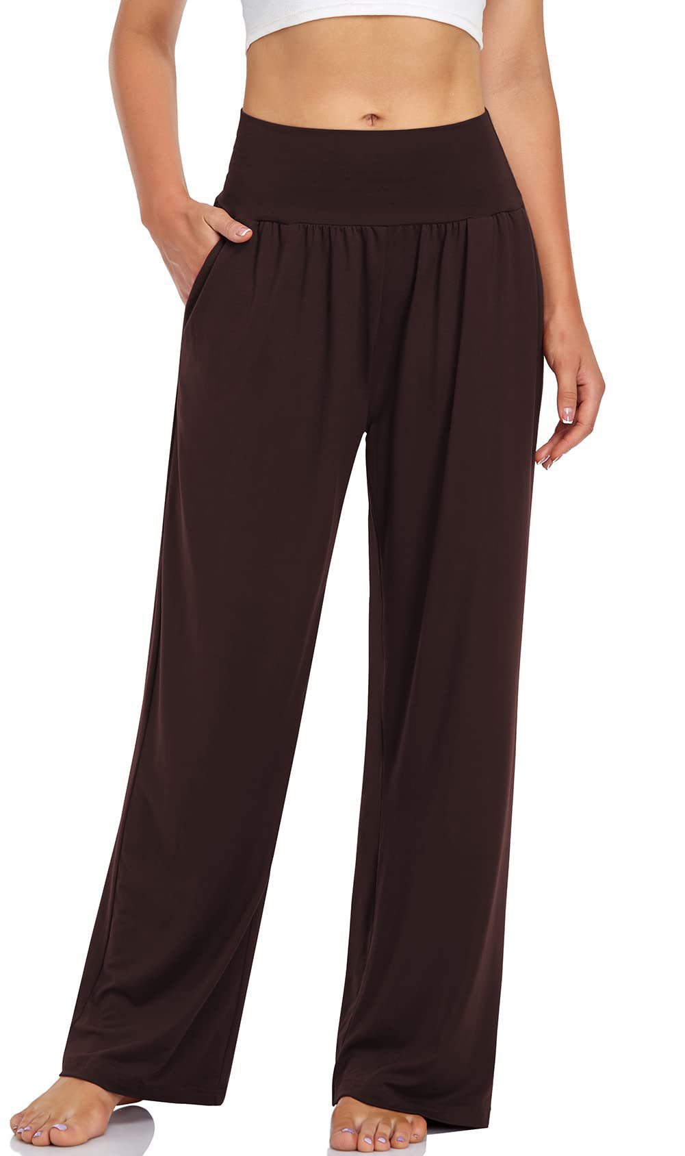 Picture of 2023 Spring/Summer Yoga Running Pants Cool Casual Pants for Women Summer Popular Style Lazy Style, Comfortable Wide-Leg Pants