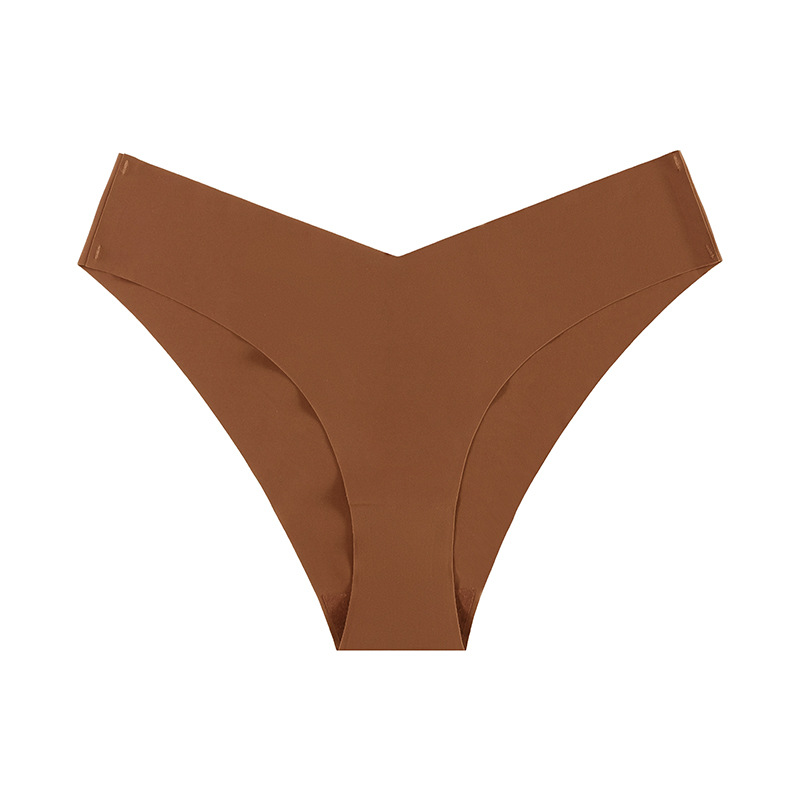 Picture of New European and American seamless ice silk underwear women's low waist plus size briefs breathable quick-drying yoga sports underwear women