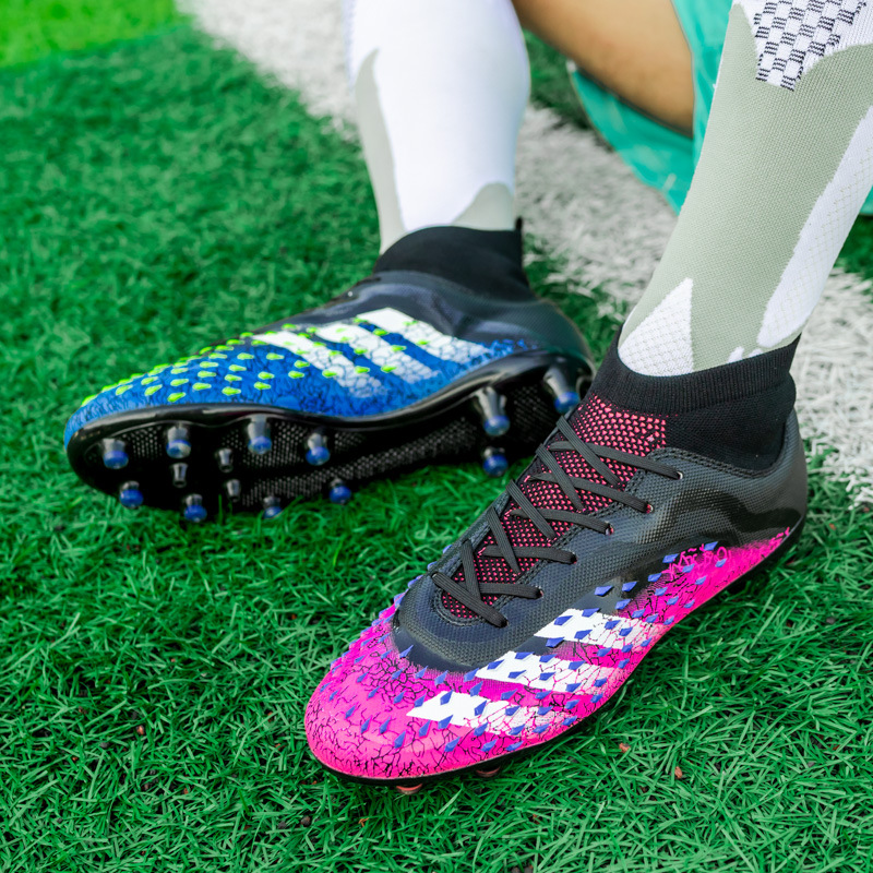 Picture of Falcon high-top football shoes long nail AG youth middle school student sneakers sports artificial lawn TF broken nail men
