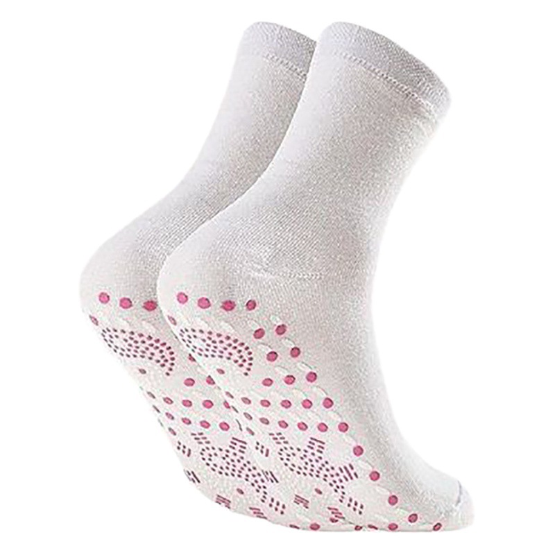 Mugwort Warm Socks, Health Massage Socks, Guilt Tourmaline Mid-Tube Thickeneded Foot Warm Socks, Hot Moxibustion Cold-Proof Socks, Universal