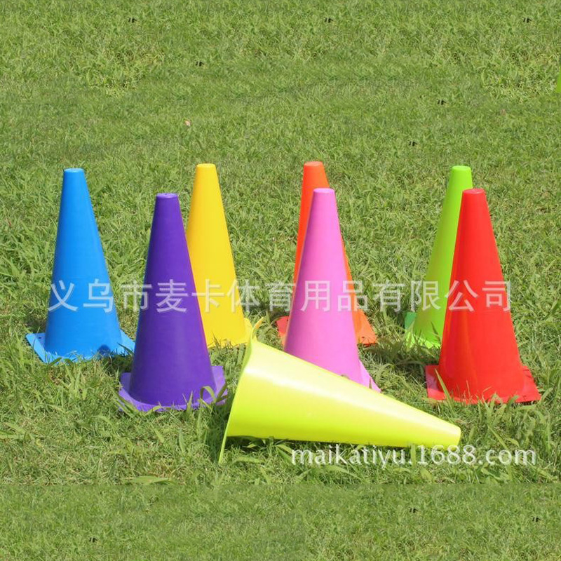 Production and wholesale 32cm thick logo barrel logo barrel logo cone football training obstacle roadblock