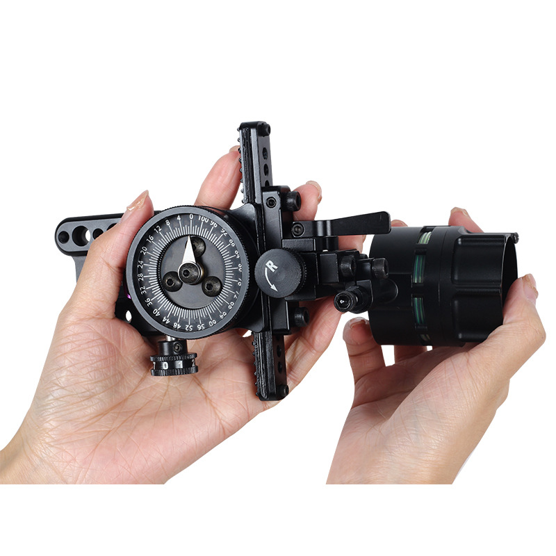 Picture of Spg Turkey Single-Pin Sight Metal Sight Quick-Adjust Fine-Tuning Composite Pulley Bow Archery Competition Accessories Sight
