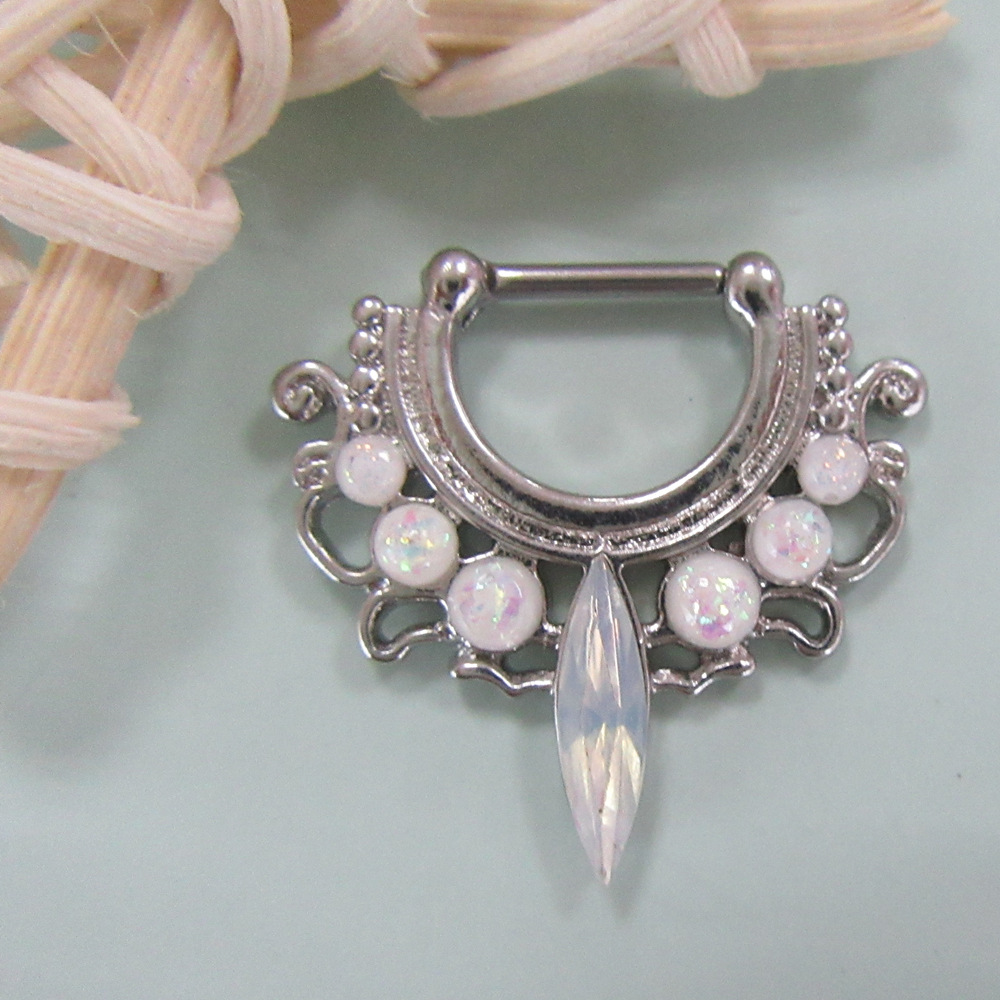 Picture of Aobao puncture jewelry European and American Opal stone EBAY Amazon AliExpress European and American trend puncture jewelry manufacturers