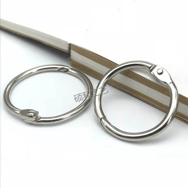 Picture of Manufacturer Wholesale Metal Book Ring Open Loose-Leaf Ring Loose-Leaf Ring Binding Iron Ring Card Movable Ring Colorful Open Ring