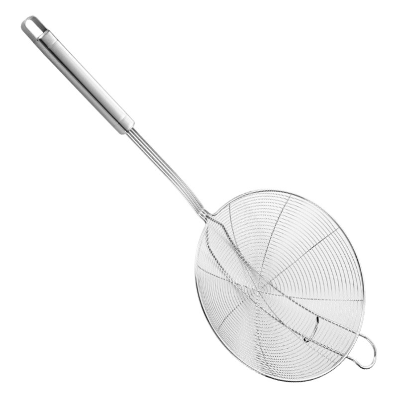 Stainless Steel Wire Colander Reinforced and Durable Double Hook Square Handle Wire Leakage Various Specifications Suitable for Various Cookware Hot Pot Wire Leakage