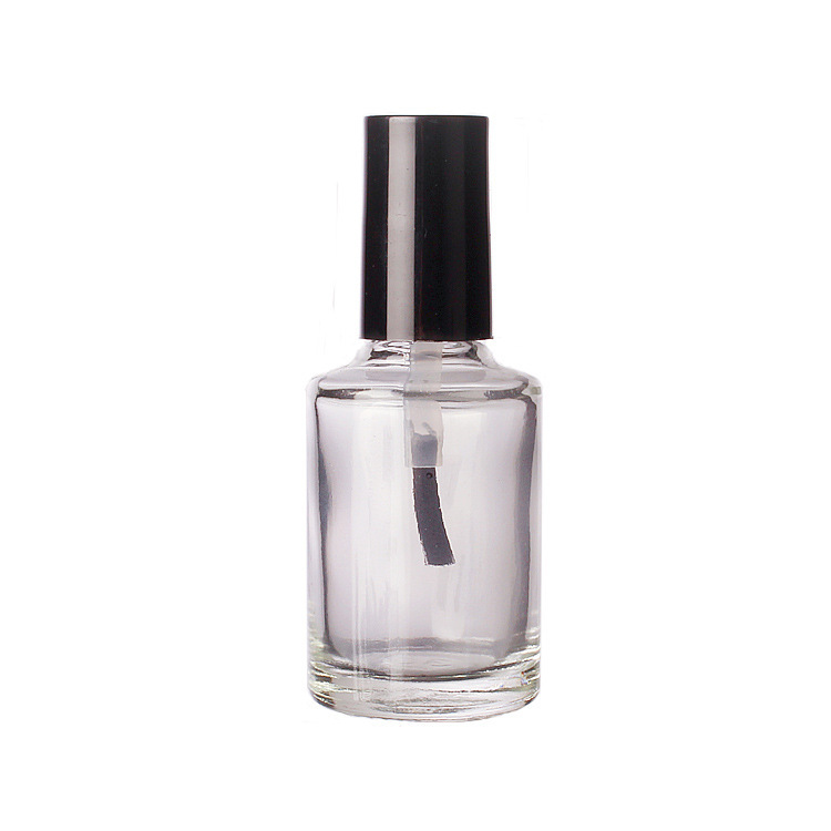 Picture of Wholesale 5ml-15ml transparent nail polish bottle black skull nail polish glass bottle empty bottle with brush