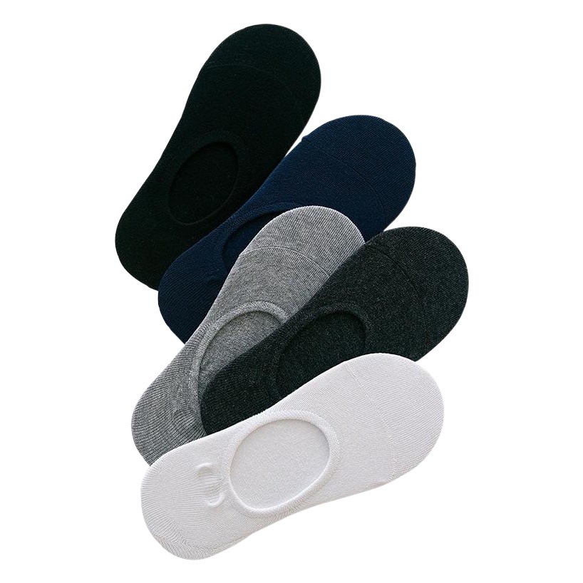 Men's Solid Color Boat Socks Summer Men's Invisible Socks Low-Cut Short-Tube Breathable Men's Socks Thin Zhuji Factory Wholesale