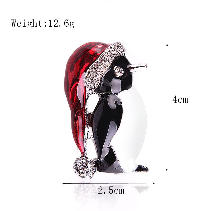 Picture of Lanhao European and American New Fashion Christmas Brooch Christmas Tree Shoes Elk Wreath Snowflake Bell Pin Women