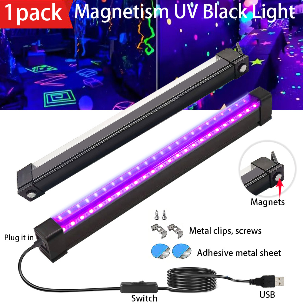 New LED ultraviolet black light UV lamp portable purple light fluorescent wall painting lamp bar KTV stage lamp