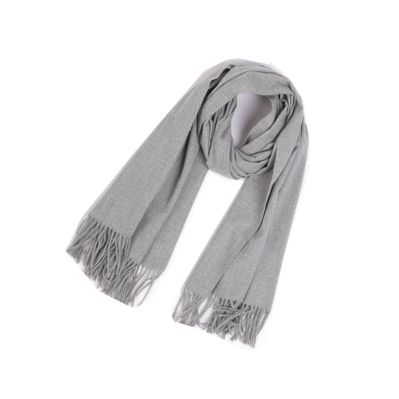 Picture of Foreign trade Europe and the United States new autumn and winter scarf women's polyester thorn hair tassel solid color scarf shawl dual-use manufacturers wholesale