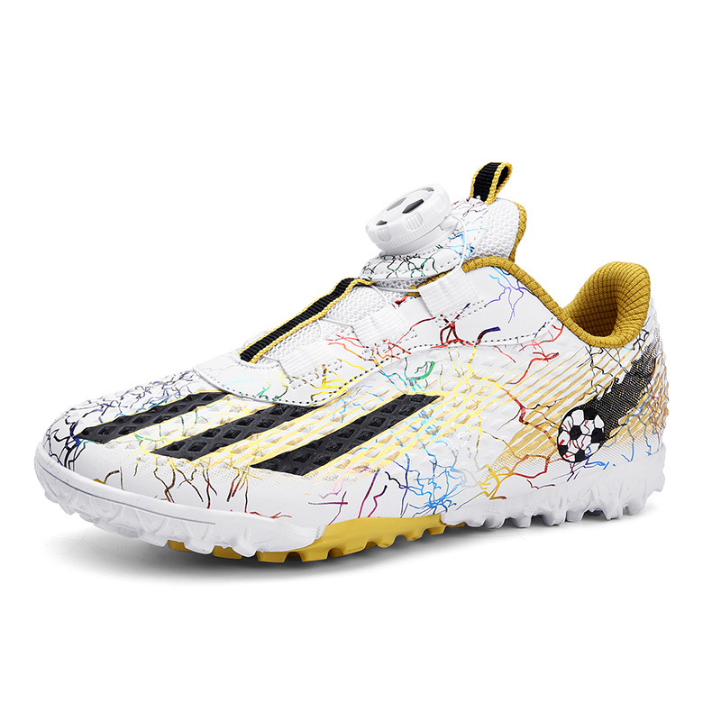 A generation of children's football shoes rotating buckle boys and girls tf broken nails student training shoes running sneaker