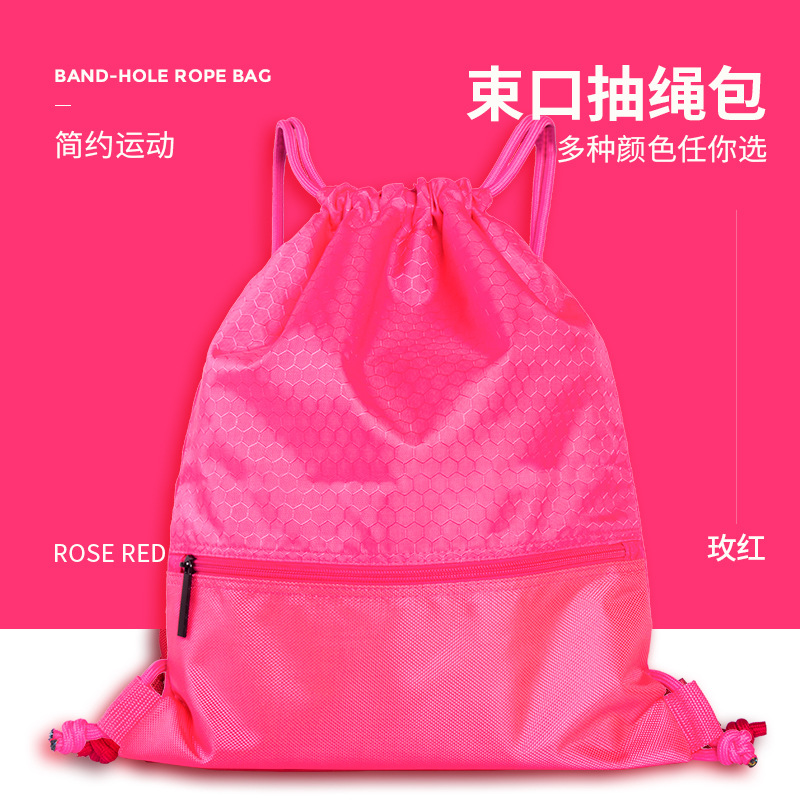 Picture of Shanshi shoulder drawstring bag bundle pocket fitness sports cycling bag basketball backpack spot storage bag professional factory