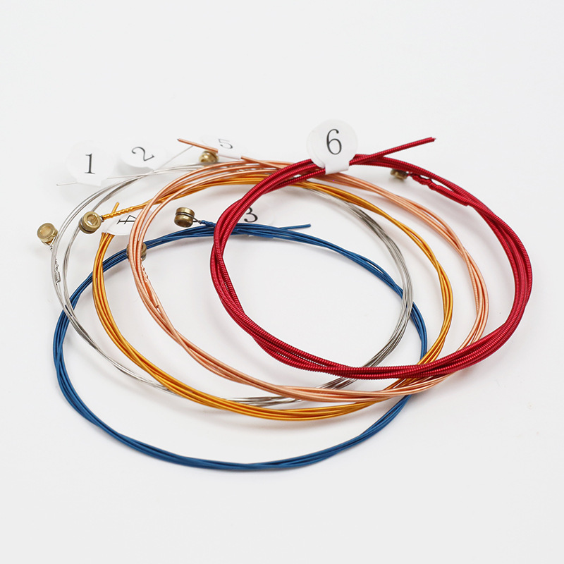 Picture of Folk Color String Folk Guitar Steel String Acoustic Guitar Set String Packaging String CA60 [Factory Outlet]]