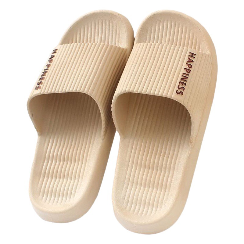 Wholesale couple home slippers men's simple casual bathroom slippers PVC plastic non-slip slippers summer men's