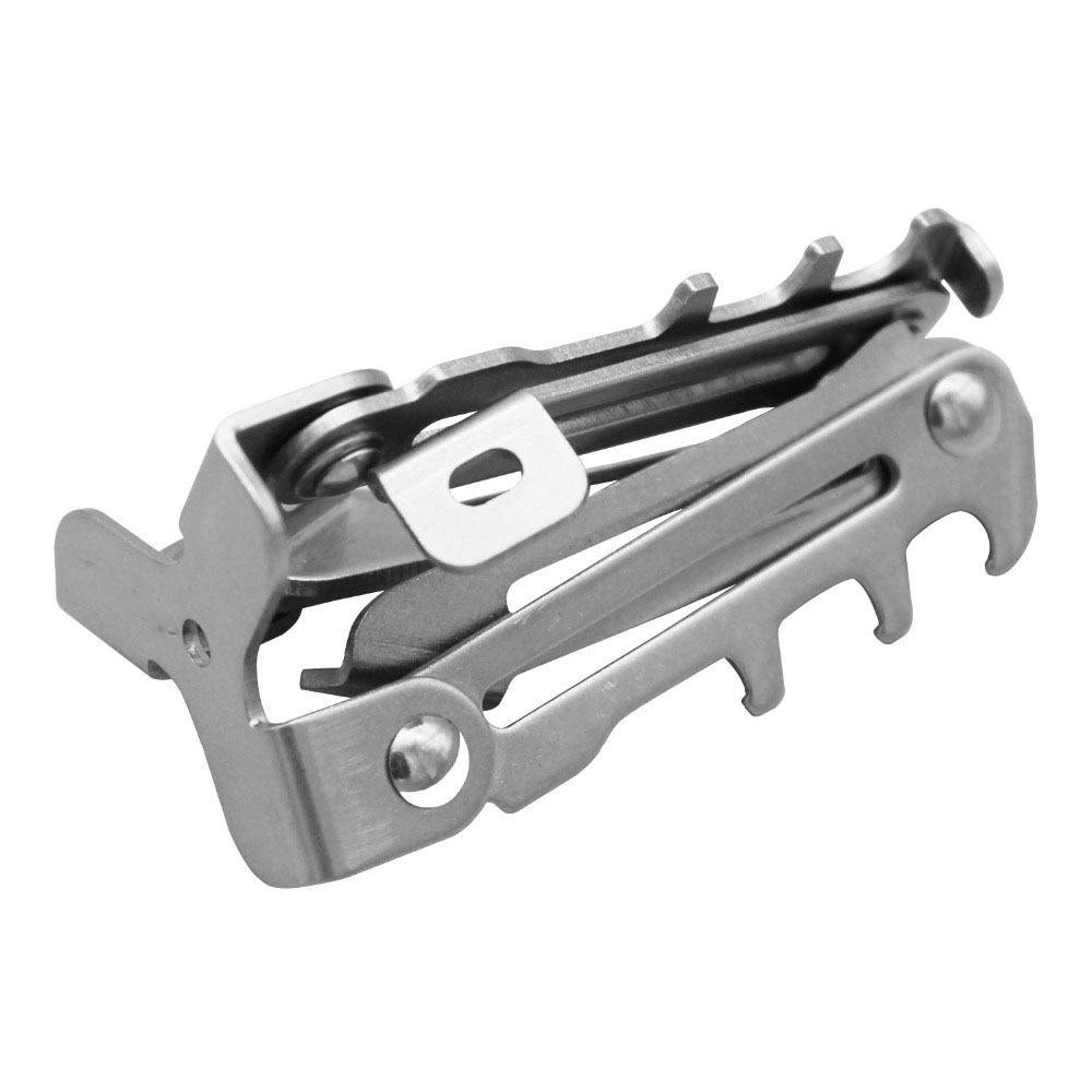Picture of Stainless steel outdoor stove camping gas tank base fixed bracket flat gas tank tripod small tank folding bracket