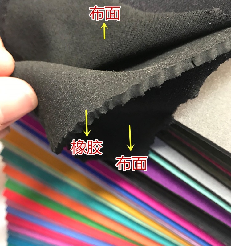 Picture of Neoprene Submersible Material Sbr Double-Sided Composite Polyester Fabric Sports Protective Gear Elastic t Cloth Luggage Fabric