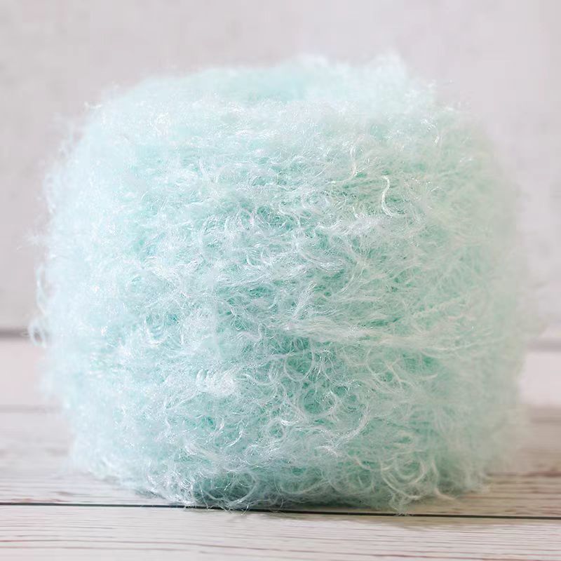 Picture of Wholesale sheep roll wool ball special thread doll plush wool teddy roll wool hand woven fancy thread