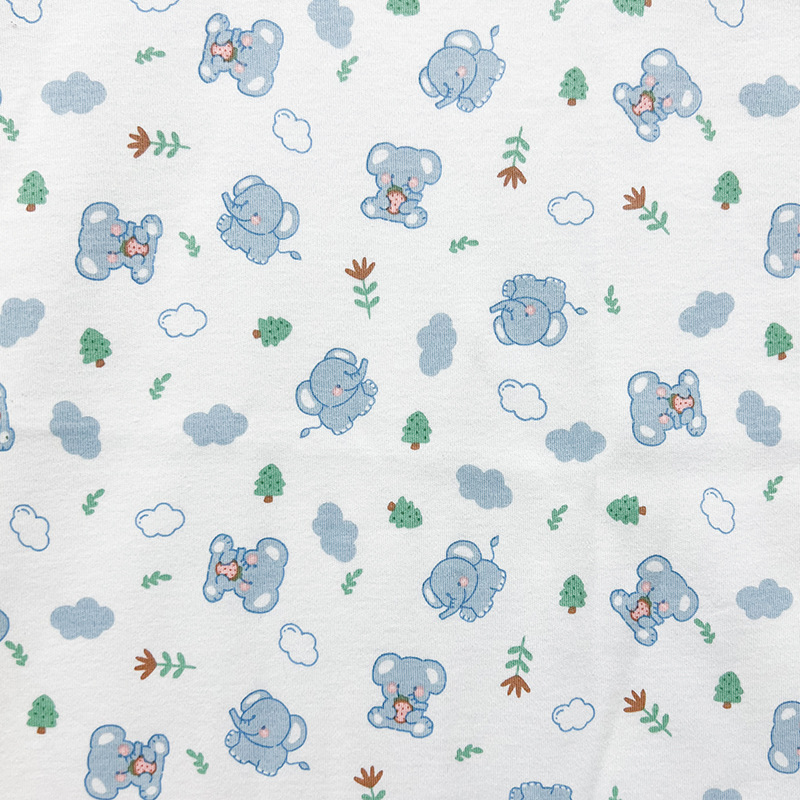 Picture of category a cotton cotton wool cloth cartoon printing new flower baby t-shirt underwear home clothing fabric in stock