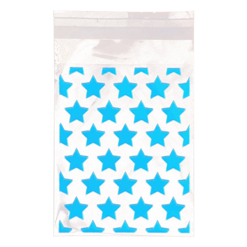 Star self-adhesive bag card packaging essential packaging bag card cover sub-packaging gift packaging bag cheap small card material