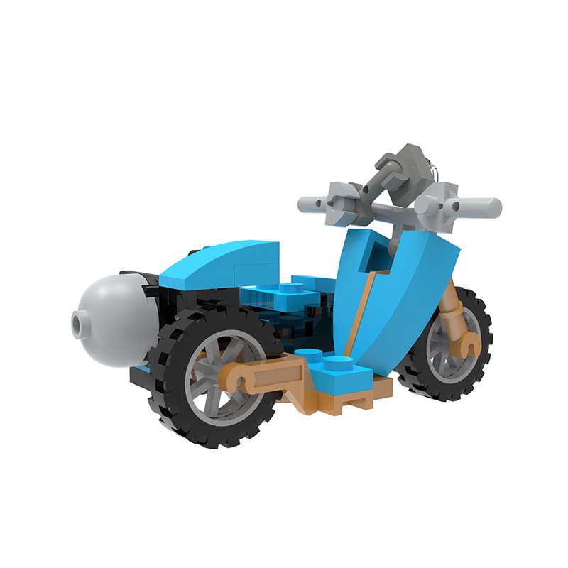 Picture of MOC Building Blocks Compatible with Lego Small Particle Set Hagrid's Motorcycle Harry Potter Small Particle Matching Toy