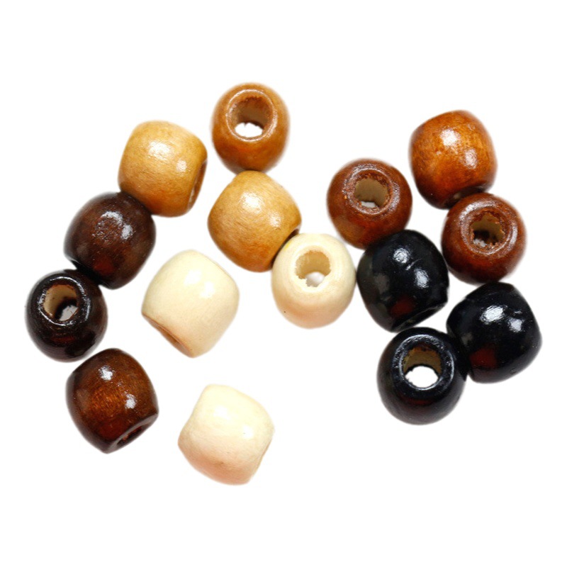 Maple Loose Beads Beaded Seat Cushion Packaging Clothing Accessories Bundle Flap Pocket Pants Large Hole Wood Beads DIY Handmade Beads